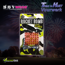 B2B Iron Rocket Bomb (weggoooi raket) Cat. F1, Ook navulling verkrijgbaar !!